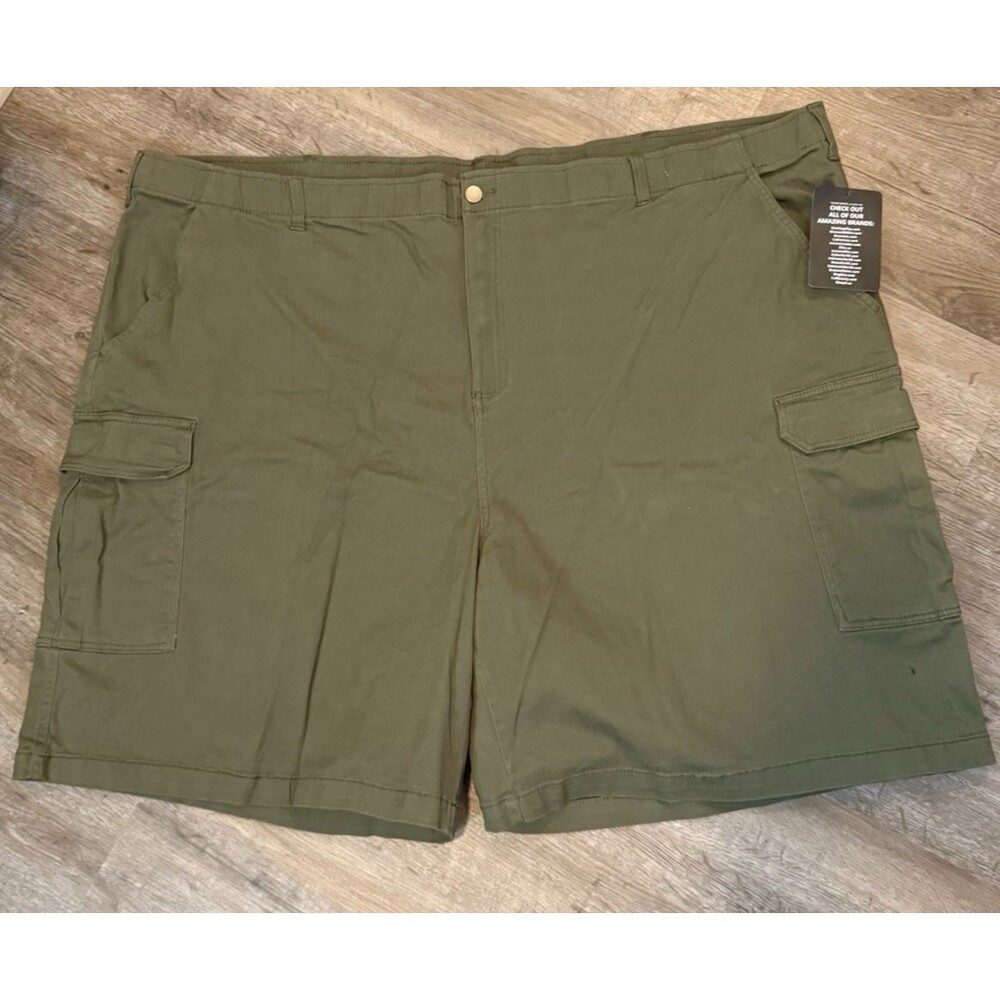 KingSize Mens Cargo Shorts 5XL Big & Tall Khaki Casual Summer Vacation